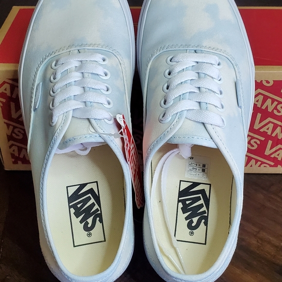 Vans Authentic Bleach Wash Ballad Blue Women Size 8, Men Size 6.5 - Picture 5 of 10